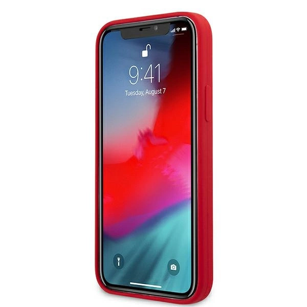 Guess GUHCP12LLSPEWRE iPhone 12 Pro Max 6.7" red/red hard case Peony Collectioneng