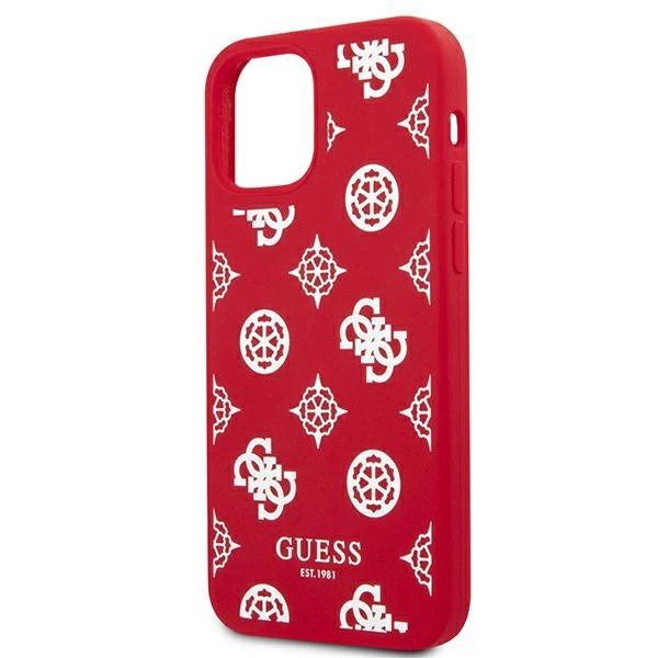 Guess GUHCP12LLSPEWRE iPhone 12 Pro Max 6.7" red/red hard case Peony Collectioneng