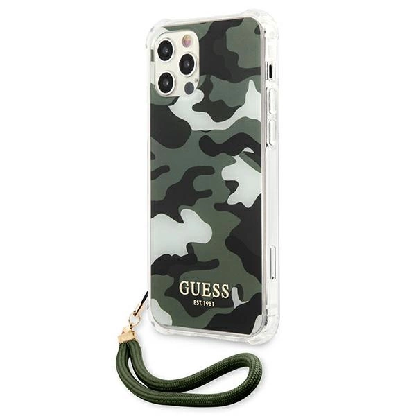 Guess GUHCP12MKSARKA iPhone 12/12 Pro 6.1" green/khaki hardcase Camo Collectioneng