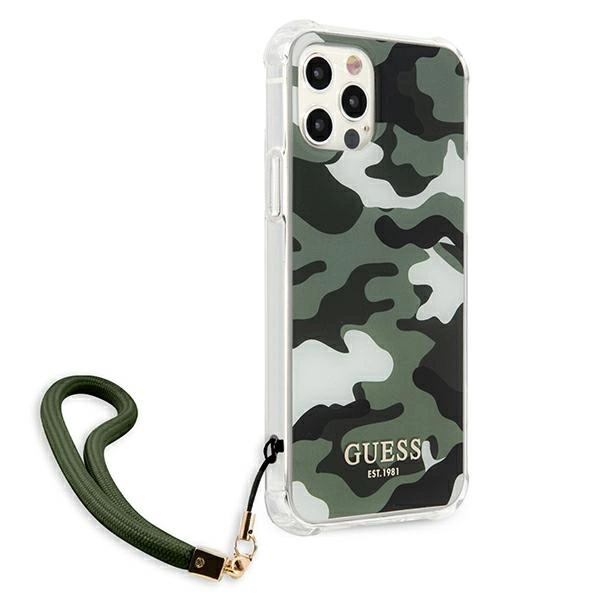 Guess GUHCP12MKSARKA iPhone 12/12 Pro 6.1" green/khaki hardcase Camo Collectioneng