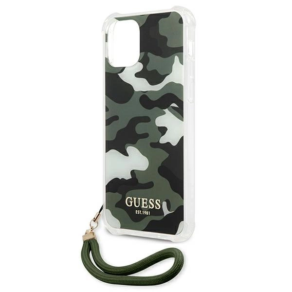 Guess GUHCP12MKSARKA iPhone 12/12 Pro 6.1" green/khaki hardcase Camo Collectioneng