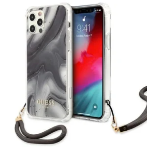 Guess Marble Collection iPhone 12 / iPhone 12 Pro Case - Grayeng