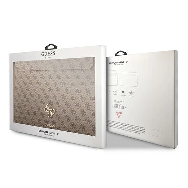 Guess 4G Big Logo case for a 13" laptop - browneng