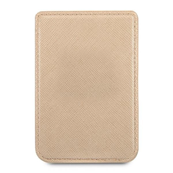 Guess Wallet Card Slot GUWMSSASLGO MagSafe Saffiano gold/goldeng