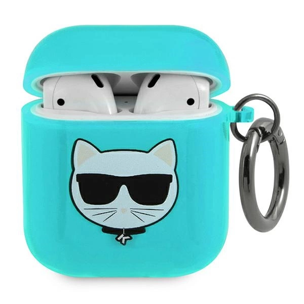 Karl Lagerfeld Choupette Case for AirPods 1/2 - Blueeng