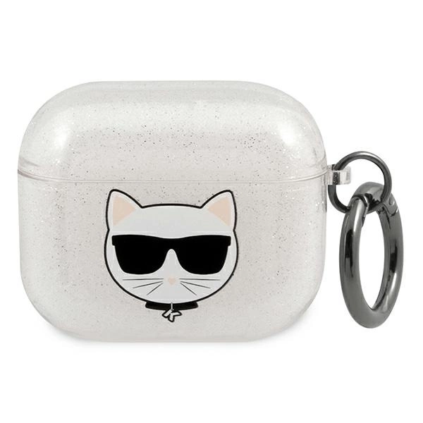 Karl Lagerfeld KLA3UCHGS AirPods 3 cover srebrny/silver Glitter Choupetteeng
