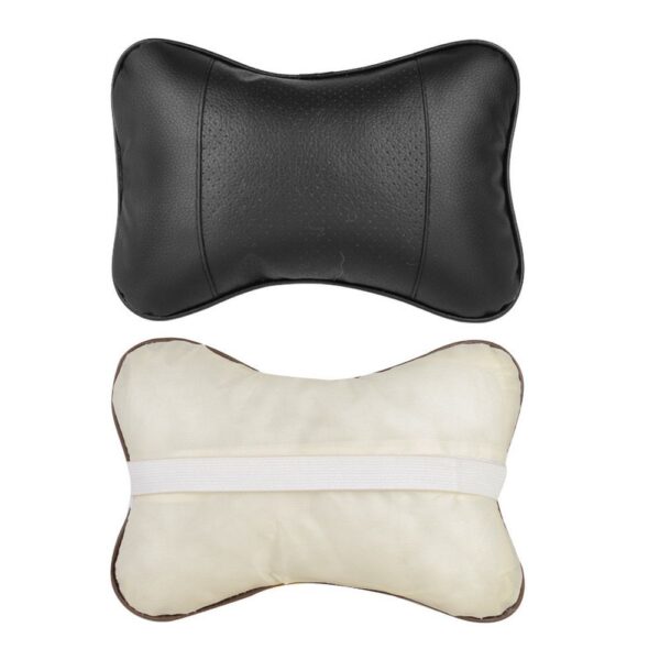 Car headrest pillow black