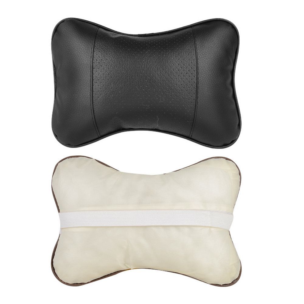 Car headrest pillow black