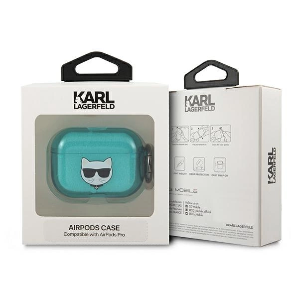 Karl Lagerfeld KLAPUCHFL AirPods Pro cover niebieski/blue Choupetteeng