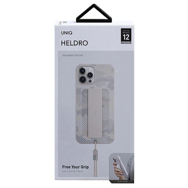 Uniq Heldro case for iPhone 12 Pro Max - beige camouflageeng