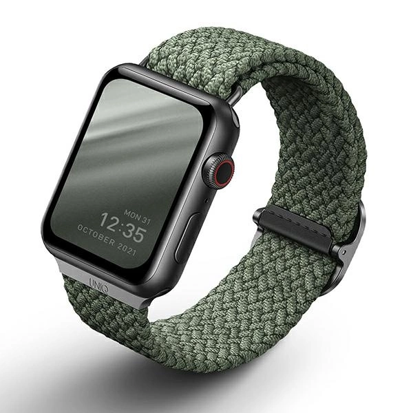 Uniq Aspen Braided strap for Apple Watch 1/2/3/4/5/6/7/8/SE/SE2 44/42/45 mm - greeneng