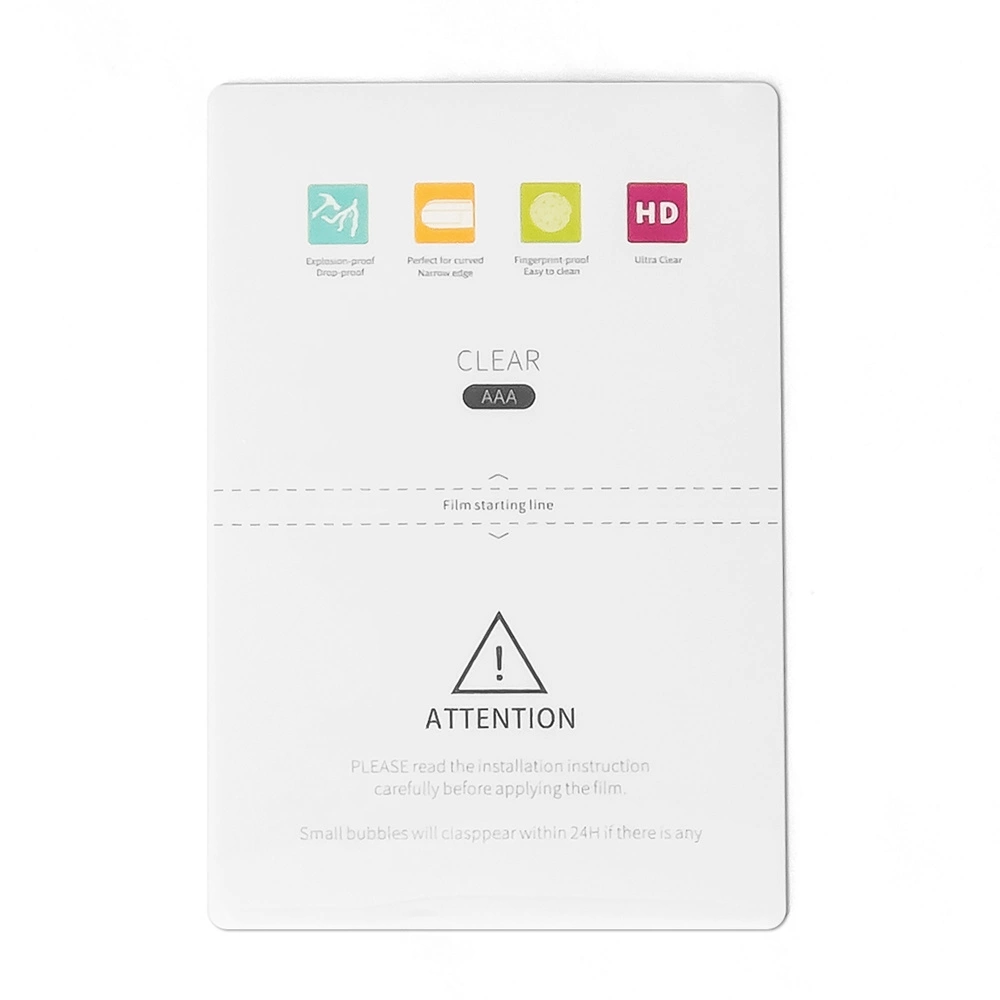 50 pcs Ultra-Clear Auto repair Hydrogel Screen Protector (18cm x 12cm)eng