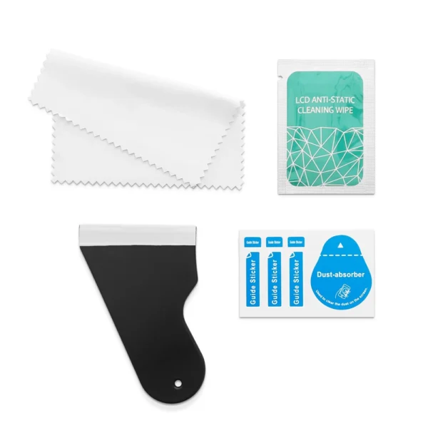 40 pcs Instalation kit for hydrogel screen protector (dust absorber, anti-static cleaning wipe, scraper)eng