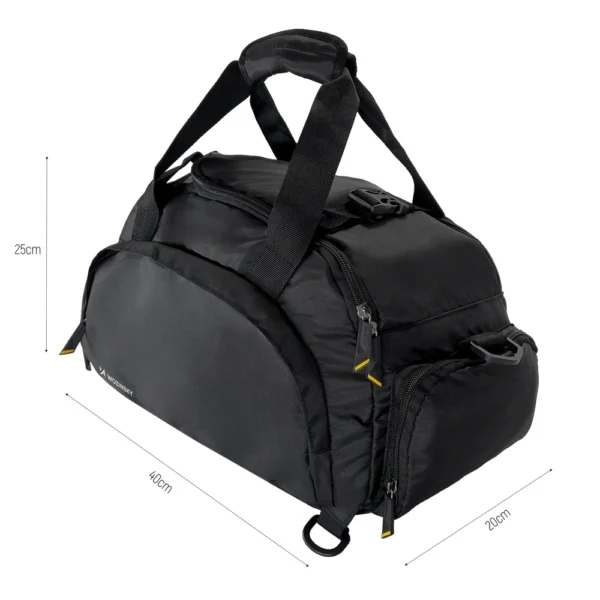 Wozinsky Travel Sports Bag Backpack Hand Luggage Bag 40x20x25 cm for Airplane Black (WSB-B01)eng