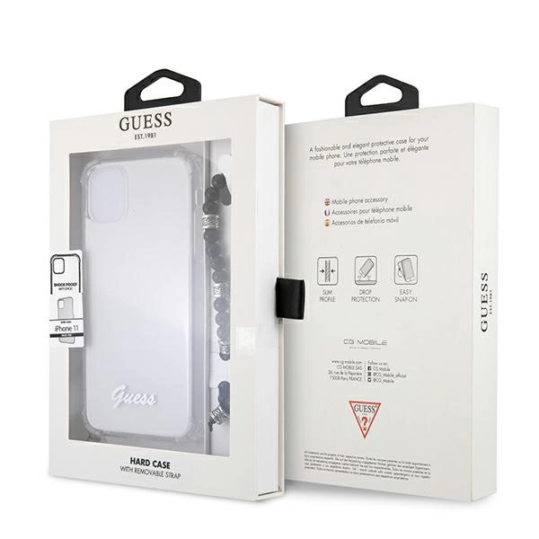 Guess Black Pearl Case for iPhone 11 6.1" / Xr - Transparenteng