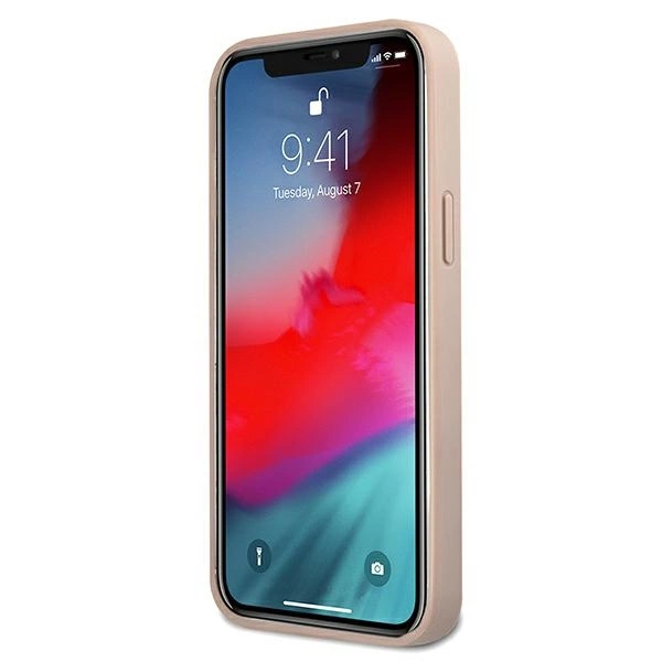 Guess GUHCP12M4GMGPI iPhone 12/12 Pro 6,1" różowy/pink hardcase 4G Big Metal Logoeng