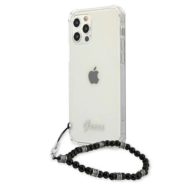 Guess GUHCP12MKPSBK iPhone 12/12 Pro 6.1" Transparent hardcase Black Pearleng