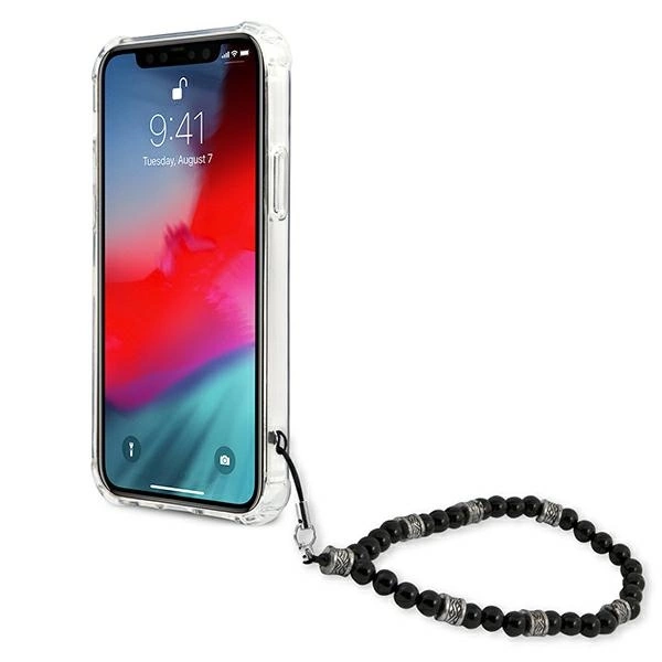 Guess GUHCP12MKPSBK iPhone 12/12 Pro 6.1" Transparent hardcase Black Pearleng