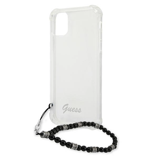 Guess GUHCP12MKPSBK iPhone 12/12 Pro 6.1" Transparent hardcase Black Pearleng
