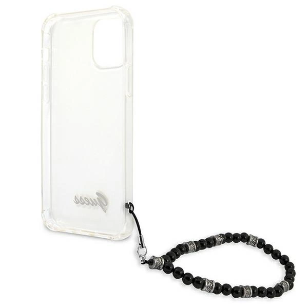 Guess GUHCP12MKPSBK iPhone 12/12 Pro 6.1" Transparent hardcase Black Pearleng