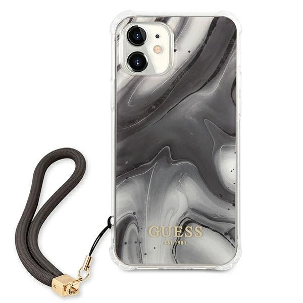 Guess GUHCP12SKSMAGR iPhone 12 mini 5.4" grey/grey hardcase Marble Collectioneng