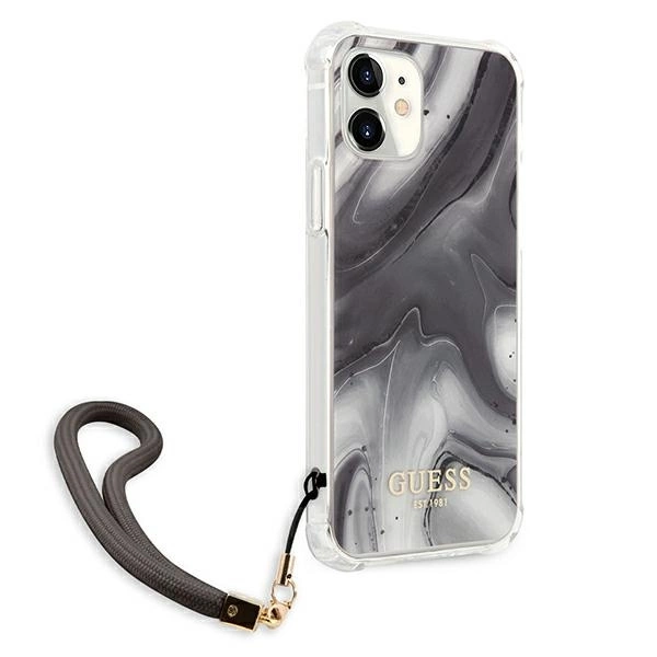 Guess GUHCP12SKSMAGR iPhone 12 mini 5.4" grey/grey hardcase Marble Collectioneng