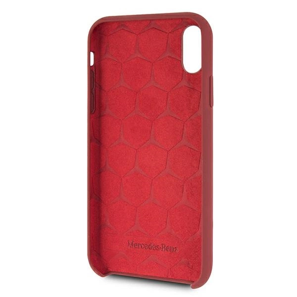 Mercedes MEHCI61SILRE iPhone Xr czerwony/red hardcase Silicone Lineeng