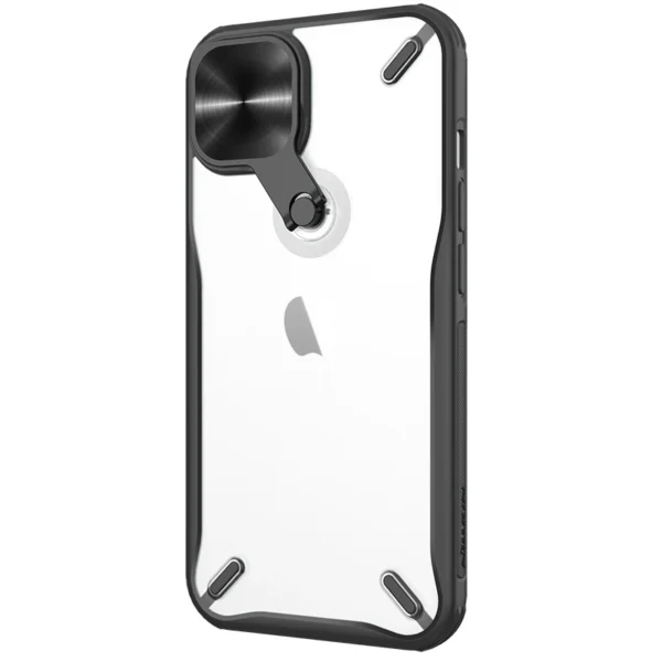 Nillkin Cyclops Case durable case with camera cover and foldable stand for iPhone 13 blackeng