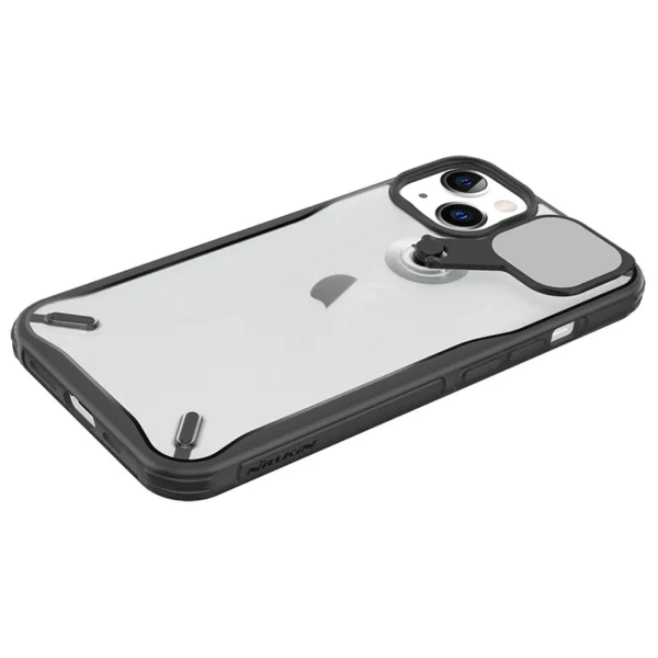 Nillkin Cyclops Case durable case with camera cover and foldable stand for iPhone 13 blackeng