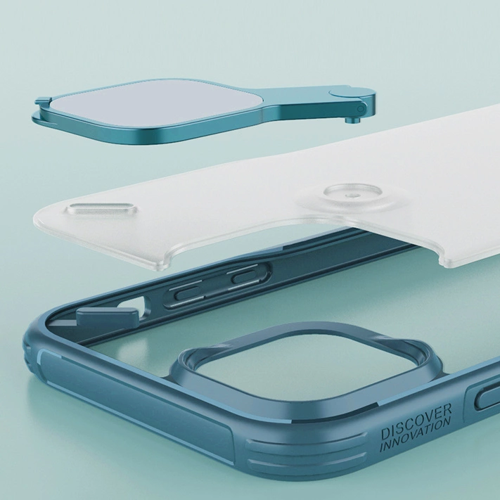 Nillkin Cyclops Case durable case with camera cover and foldable stand for iPhone 13 blackeng