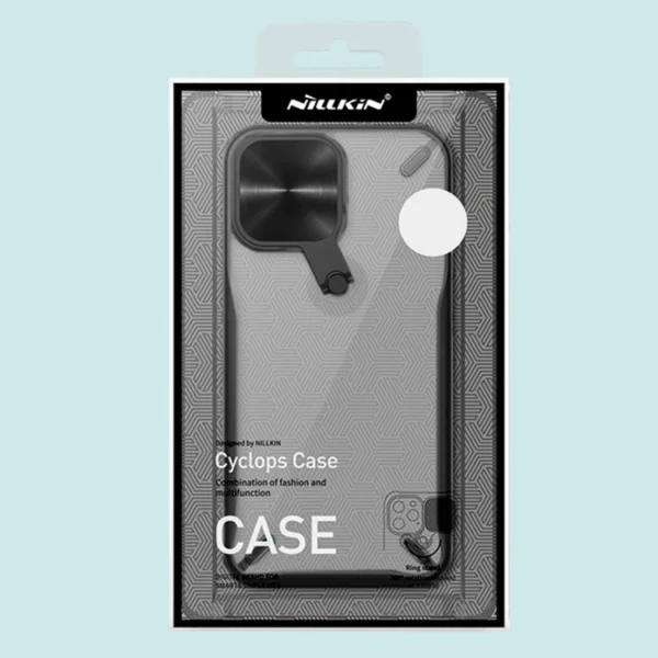 Nillkin Cyclops Case durable case with camera cover and foldable stand iPhone 13 Pro blackeng
