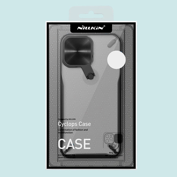 Nillkin Cyclops Case durable case with camera cover and foldable stand iPhone 13 Pro blackeng