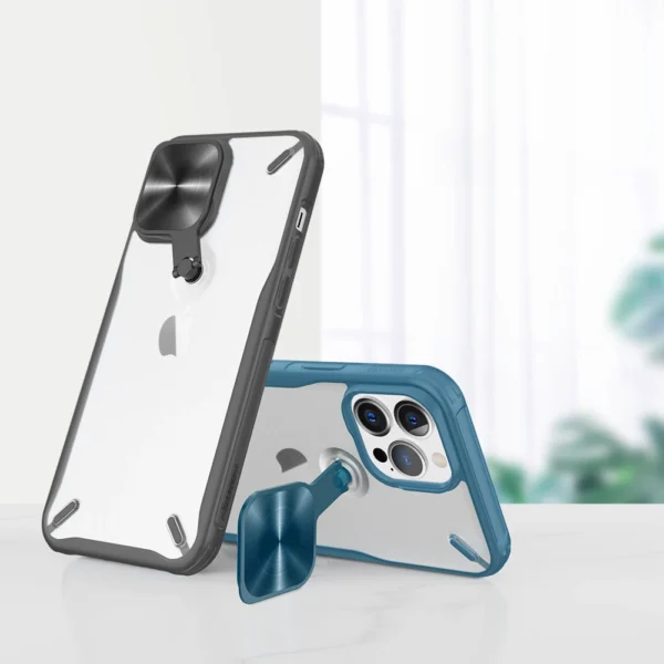 Nillkin Cyclops Case durable case with camera cover and foldable stand iPhone 13 Pro blackeng