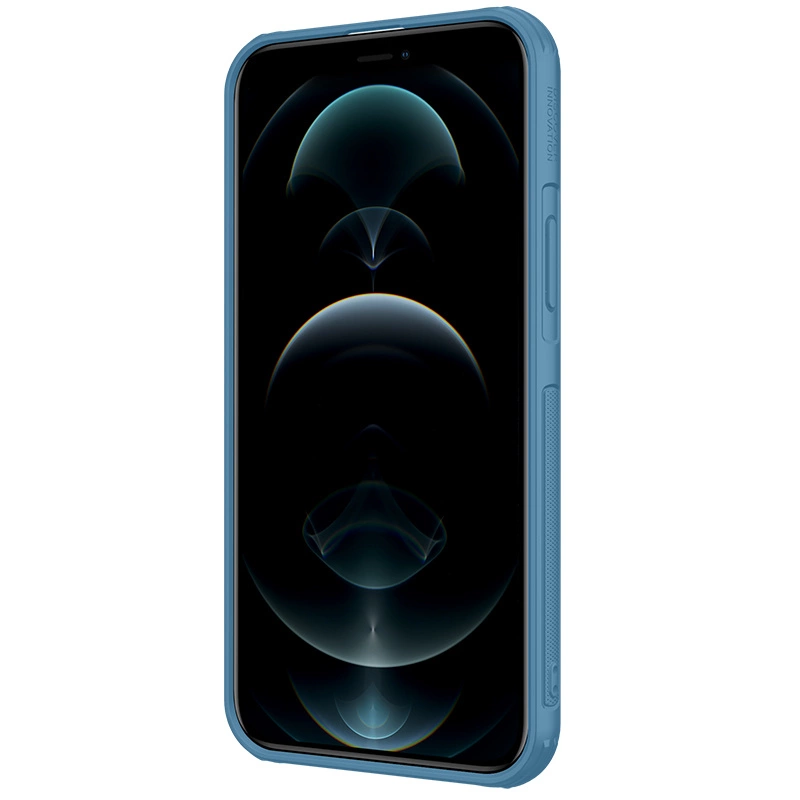 Nillkin Cyclops Case durable case with camera cover and foldable stand for iPhone 13 Pro blueeng