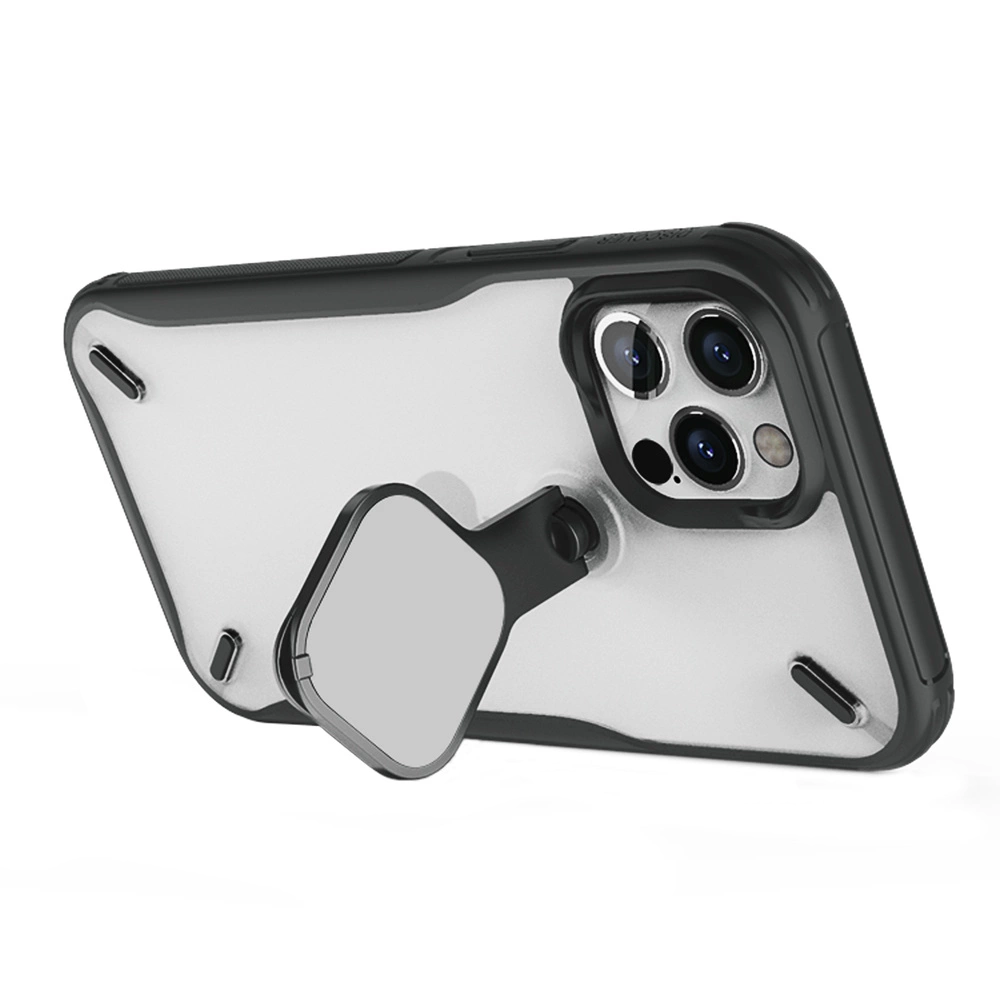 Nillkin Cyclops Case durable case with camera cover and foldable stand for iPhone 13 Pro Max blackeng