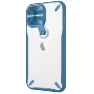 Nillkin Cyclops Case durable case with camera cover and foldable stand for iPhone 13 Pro Max blueeng