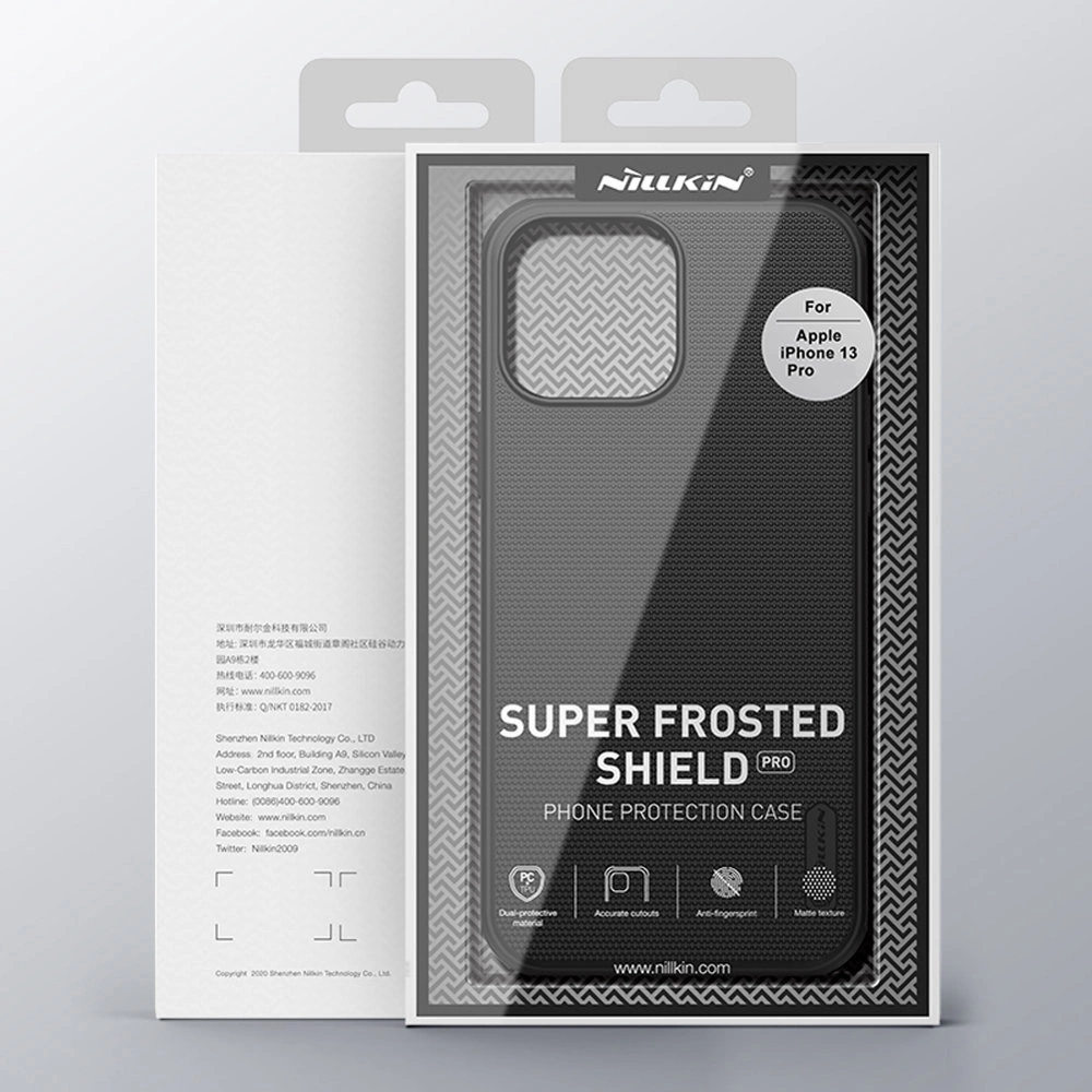 Nillkin Super Frosted Shield reinforced case, cover for iPhone 13 Pro, blueeng
