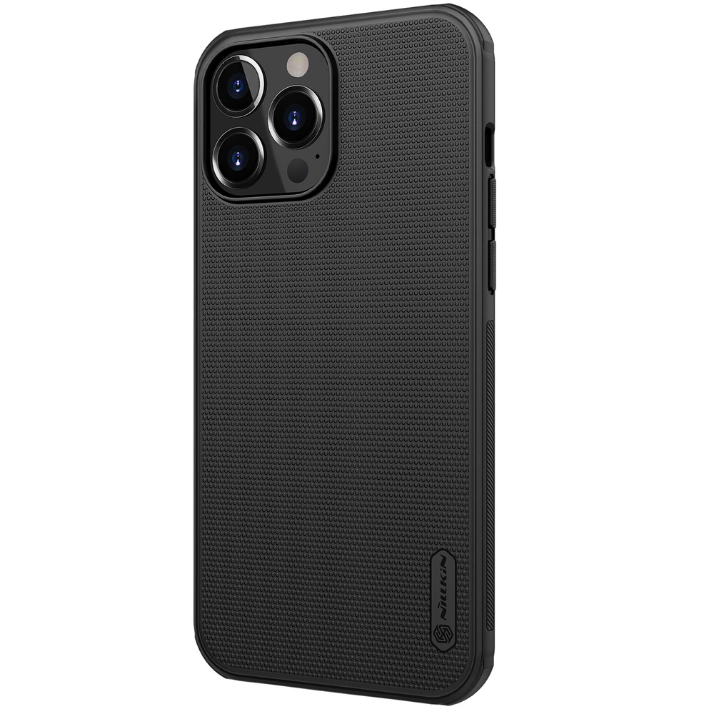 Nillkin Super Frosted Shield reinforced case cover for iPhone 13 Pro Max blackeng
