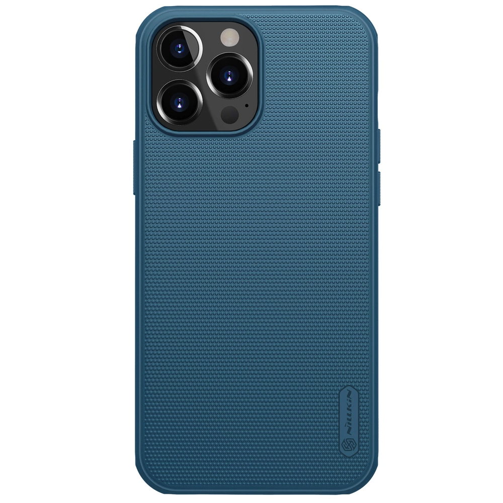 Nillkin Super Frosted Shield reinforced case, cover for iPhone 13 Pro Max, blueeng