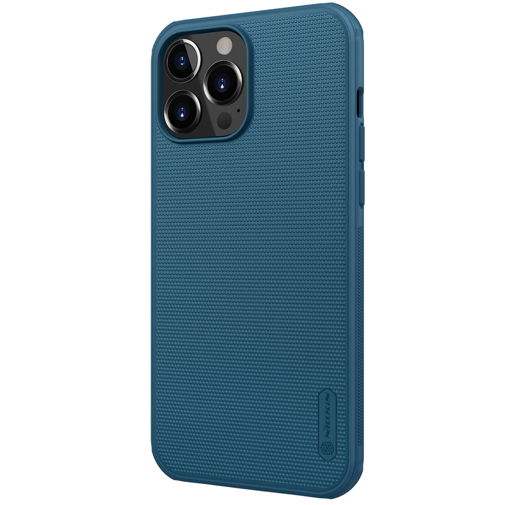 Nillkin Super Frosted Shield reinforced case, cover for iPhone 13 Pro Max, blueeng