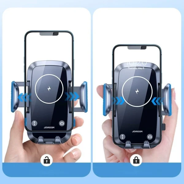 Joyroom car air vent holder Qi wireless charger 15W black (JR-ZS241)eng