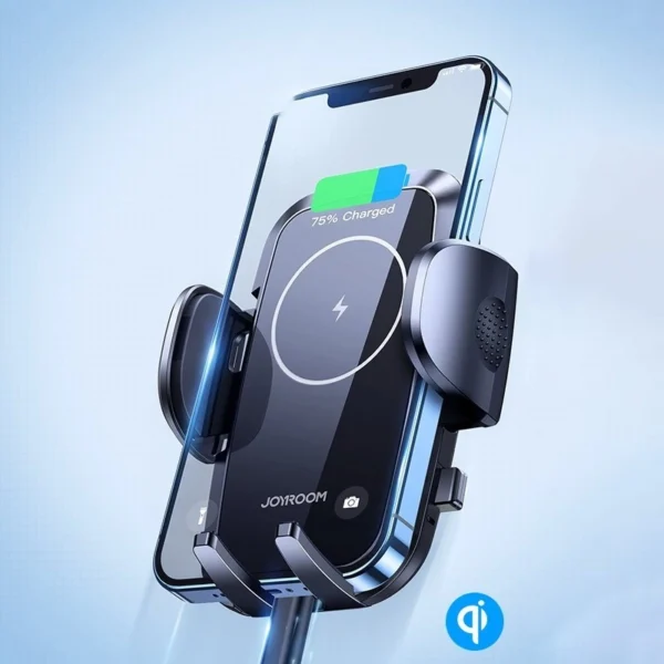 Joyroom car air vent holder Qi wireless charger 15W black (JR-ZS241)eng