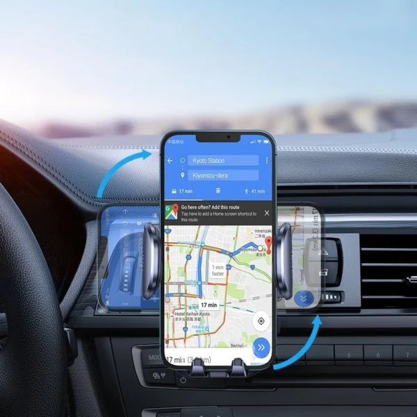 Joyroom car air vent holder Qi wireless charger 15W black (JR-ZS241)eng
