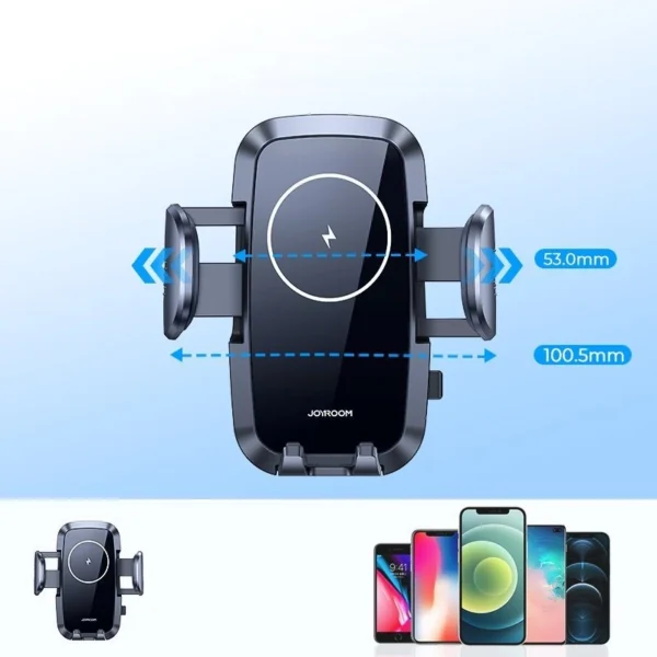Joyroom car air vent holder Qi wireless charger 15W black (JR-ZS241)eng