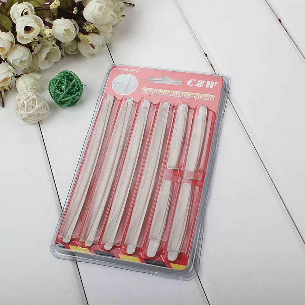 Car door edge protector 8 pcs transparent