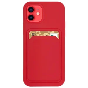 Card Case Silicone Wallet with Card Slot Documents for iPhone 13 mini redeng