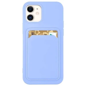 Card Case Silicone Wallet Wallet With Card Slot Documents For Samsung Galaxy A42 5G Purpleeng
