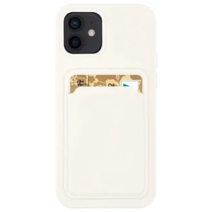 Card Case Silicone Wallet Case With Card Slot Documents For Samsung Galaxy S21 + 5G (S21 Plus 5G) Whiteeng