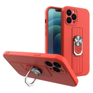 Ring Case silicone case with finger grip and stand for Samsung Galaxy A22 4G redeng