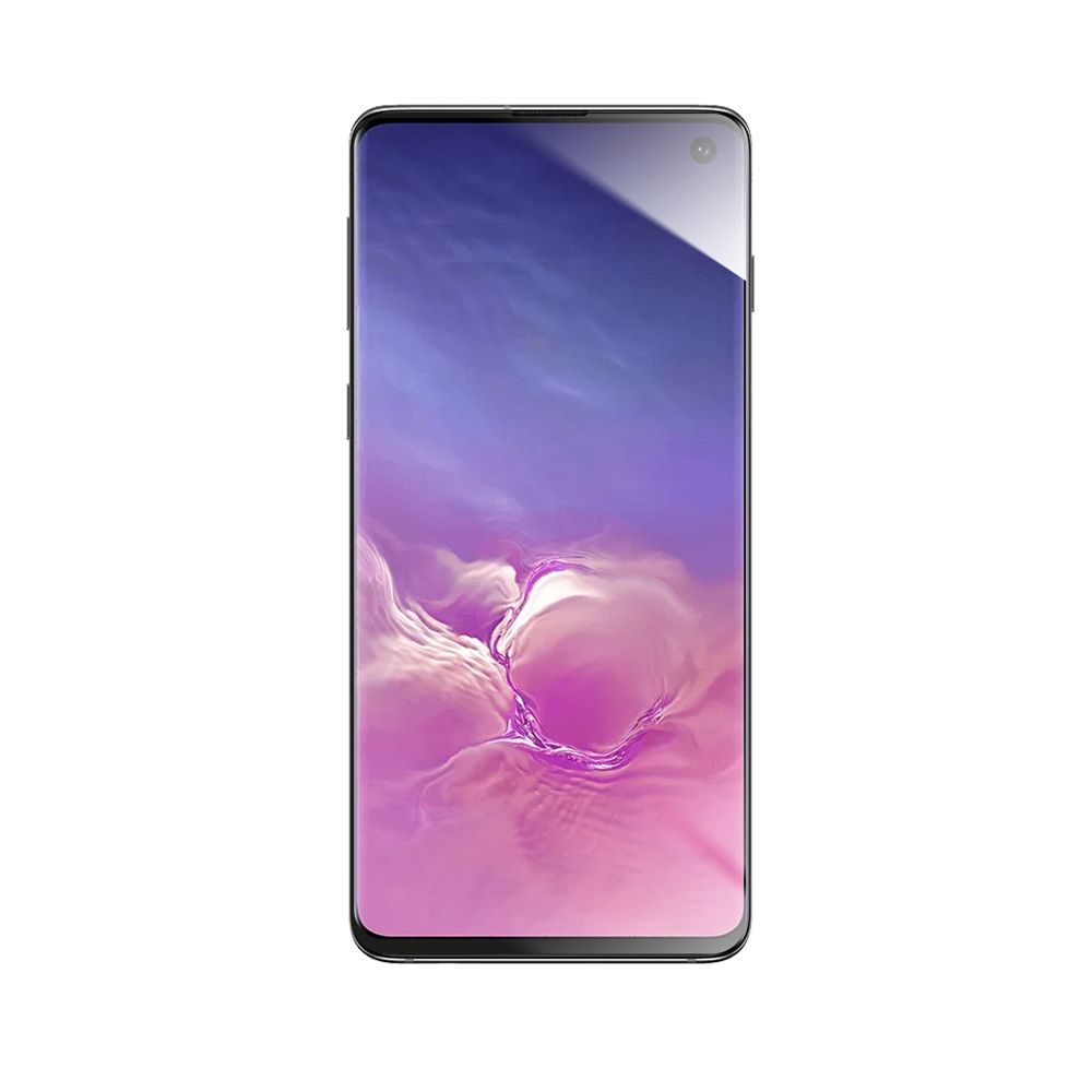 Forcell Flexible Nano Glass 5D for Samsung Galaxy S10 black (Hot Bending) working fingerprint scanner